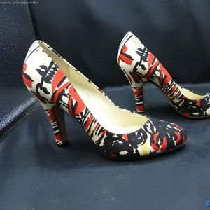 PRADA Printed artsy 3.75" Pumps SZ 8.5 - LIKE NEW